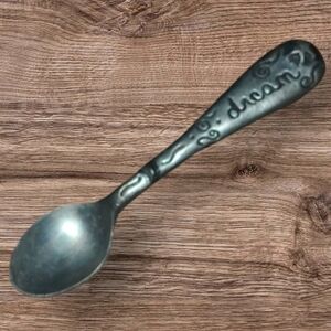 RETIRED METAL MORPHOISIS PEWTER COLLECTIBLE BABY SPOONS "DREAM"